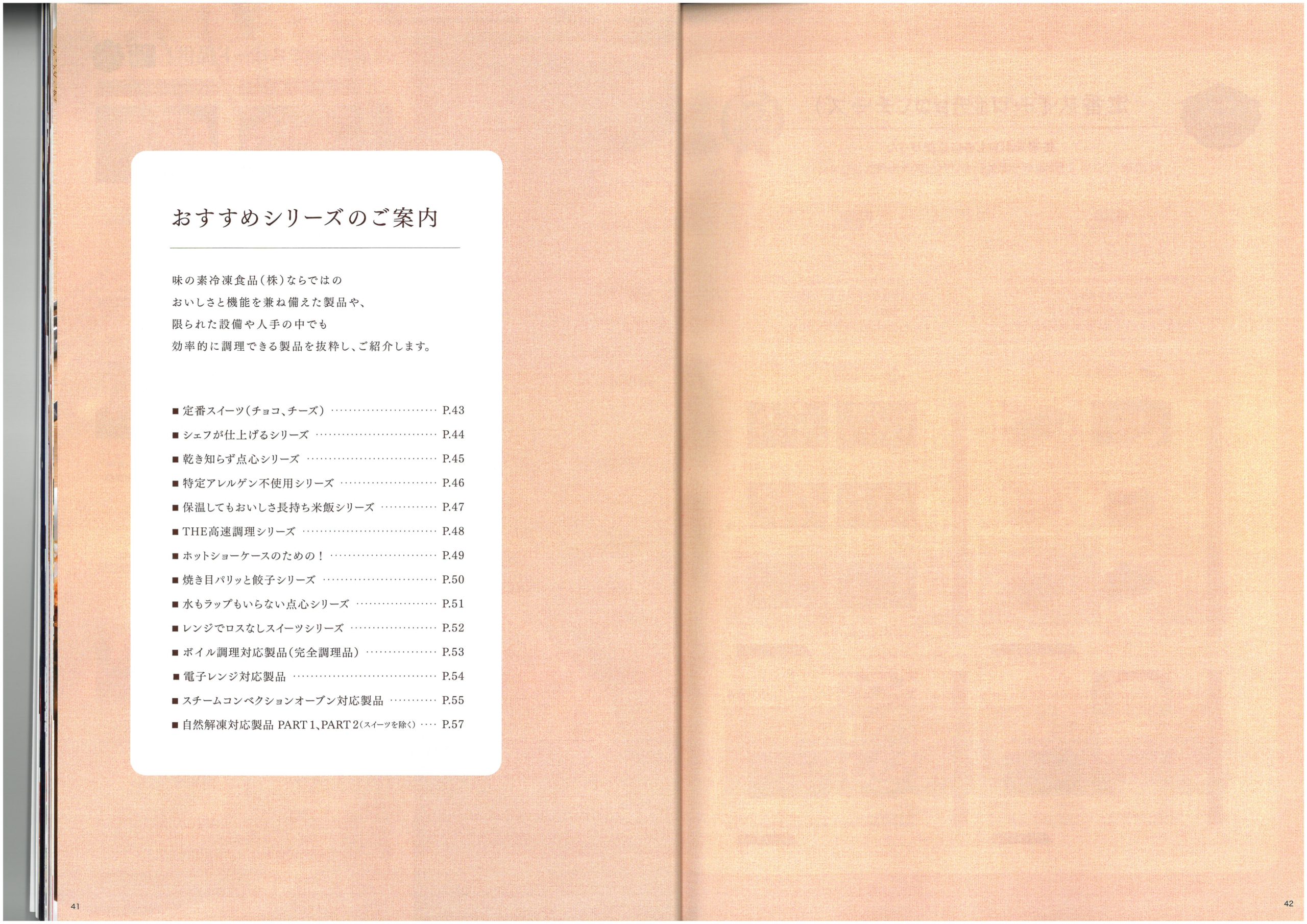 味の素冷凍食品 AJINOMOTO Food Service 2025 SPRING Product Information