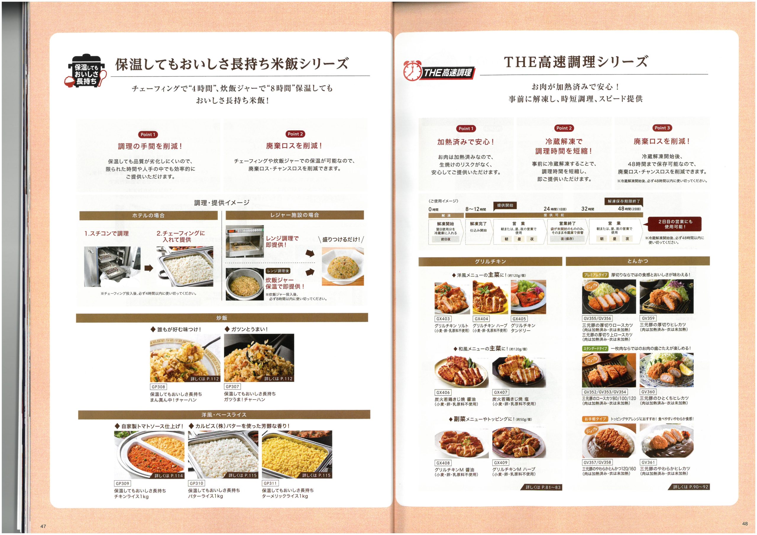 味の素冷凍食品 AJINOMOTO Food Service 2025 SPRING Product Information